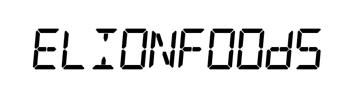 Digital Counter 7 Italic  Free Fonts Download