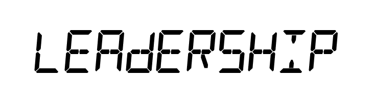 Digital Counter 7 Italic  Free Fonts Download