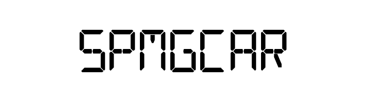 Digital Counter 7  Free Fonts Download