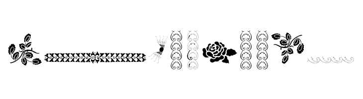 Unpublished Ornaments Two  Free Fonts Download