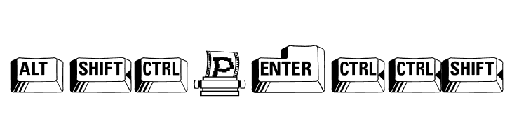 PC Keys  Free Fonts Download