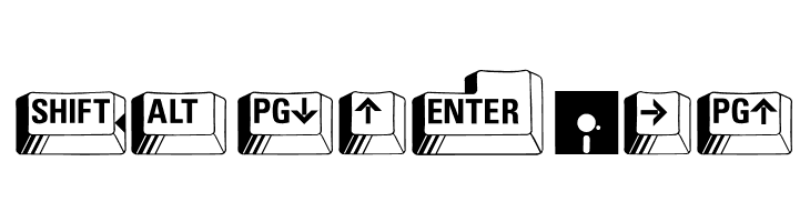PC Keys  Free Fonts Download