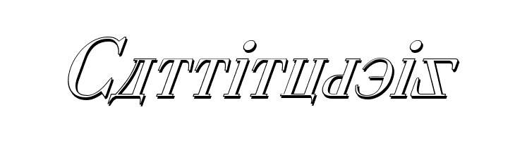 Cyberia Shadow Italic  Free Fonts Download