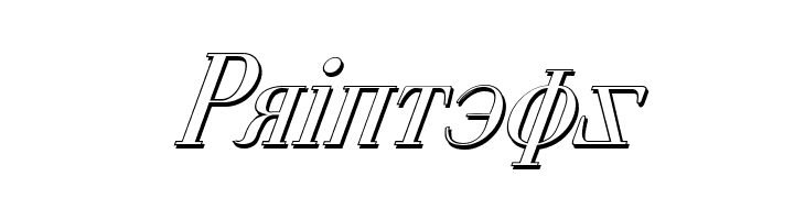 Cyberia Shadow Italic  Free Fonts Download