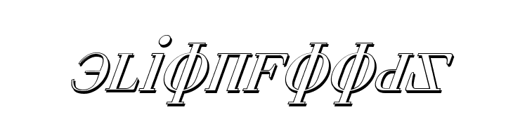 Cyberia Shadow Italic  Free Fonts Download