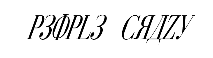 Cyberia Condensed Italic  Free Fonts Download