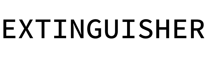 EXTINGUISHER Source Code Pro Medium Font