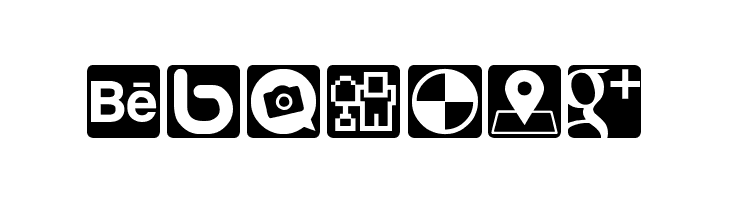 Social Icons Pro Set 1 - Rounded  Free Fonts Download