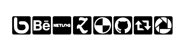 Social Icons Pro Set 1 - Rounded  Free Fonts Download