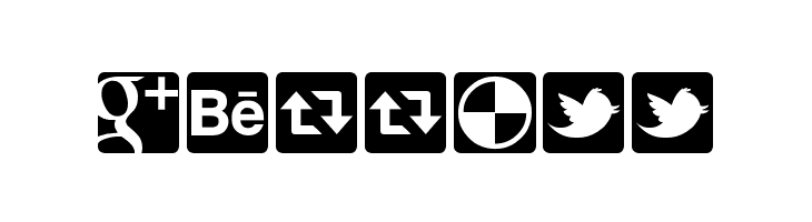 Social Icons Pro Set 1 - Rounded  Free Fonts Download