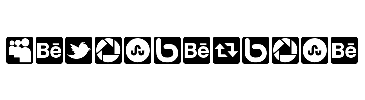 Social Icons Pro Set 1 - Rounded  Free Fonts Download
