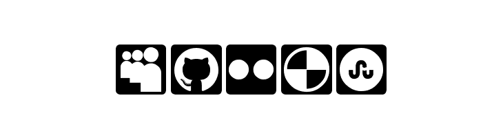 Social Icons Pro Set 1 - Rounded  Free Fonts Download