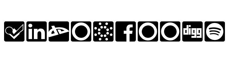 Social Icons Pro Set 1 - Rounded  Free Fonts Download