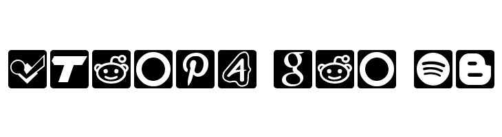 Social Icons Pro Set 1 - Rounded  Free Fonts Download