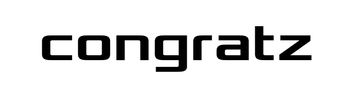 congratz Xolonium Bold Font