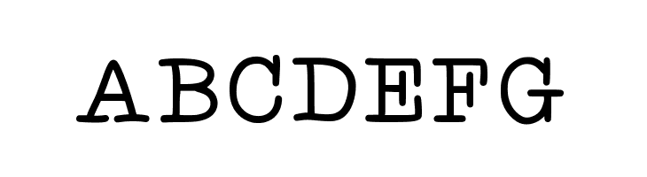 ABCDEFG KBYoureJustMyType Font
