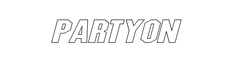 Blitzwing Extended Hollow Italic  Free Fonts Download