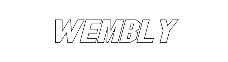 Blitzwing Extended Hollow Italic  Free Fonts Download