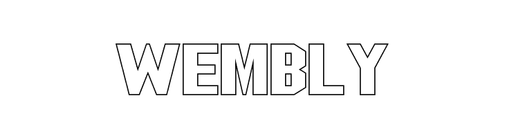 Blitzwing Extended Hollow  Free Fonts Download