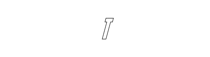 Blitzwing Hollow Italic  Free Fonts Download