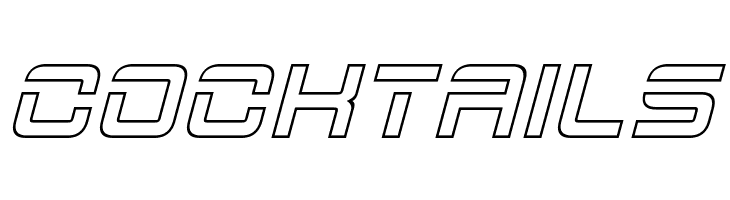 2015 Cruiser Hollow Italic  Free Fonts Download