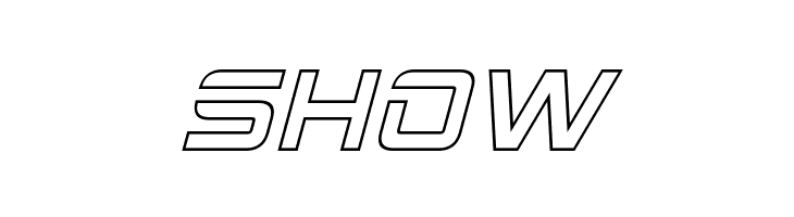 2015 Cruiser Hollow Italic  Free Fonts Download