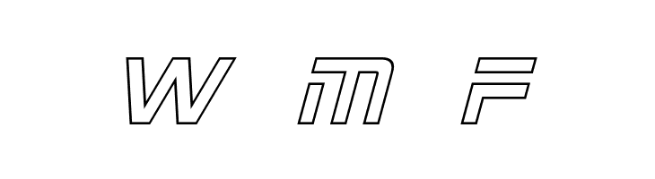 2015 Cruiser Hollow Italic  Free Fonts Download