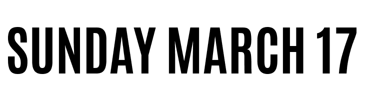 SUNDAY%2BMARCH%2B17 Antonio Bold Font