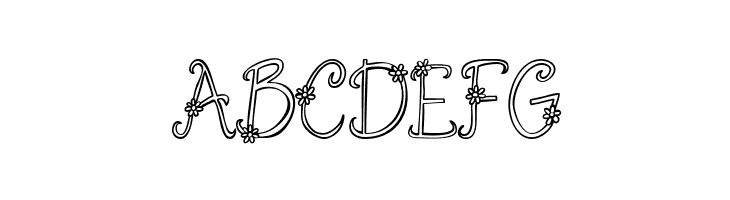 Austie Bost You Wear Flowers Hollow  Free Fonts Download