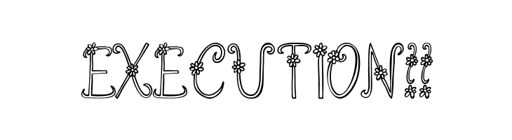 Austie Bost You Wear Flowers Hollow  Free Fonts Download