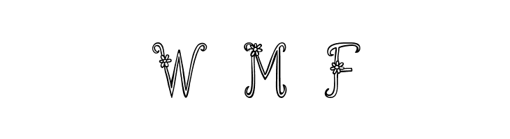 Austie Bost You Wear Flowers Hollow  Free Fonts Download