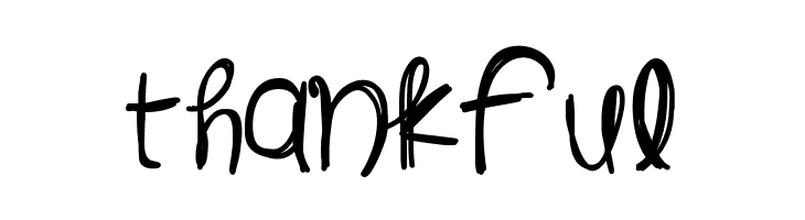 thankful CloudsAndBlue Font