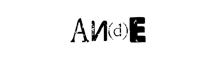 Distressed Ransom Note  Free Fonts Download