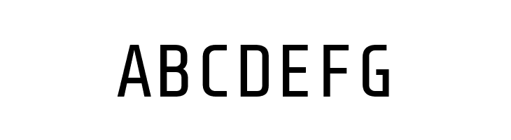 ABCDEFG Share Tech Mono Font