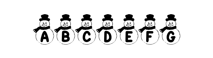 KR Snowman  Free Fonts Download
