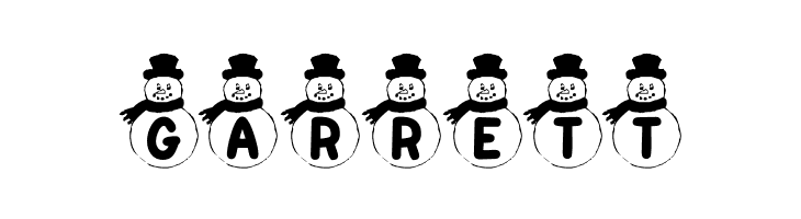 KR Snowman  Free Fonts Download