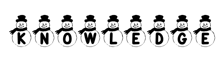 KR Snowman  Free Fonts Download