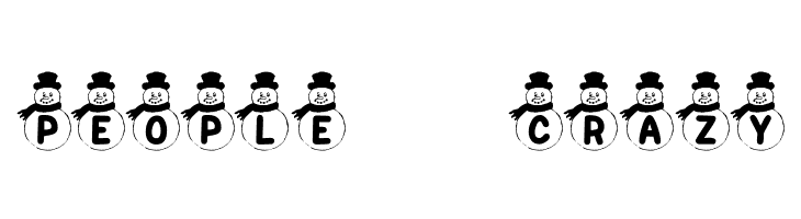 KR Snowman  Free Fonts Download