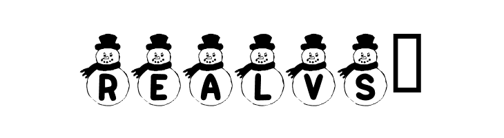 KR Snowman  Free Fonts Download