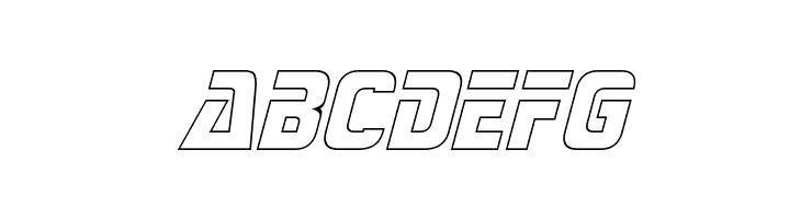 Sternbach Outline Italic  Free Fonts Download