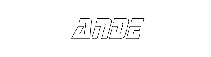 Sternbach Outline Italic  Free Fonts Download