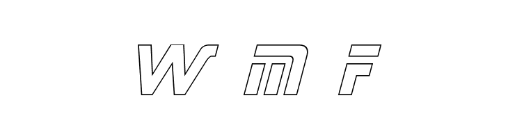 Sternbach Outline Italic  Free Fonts Download