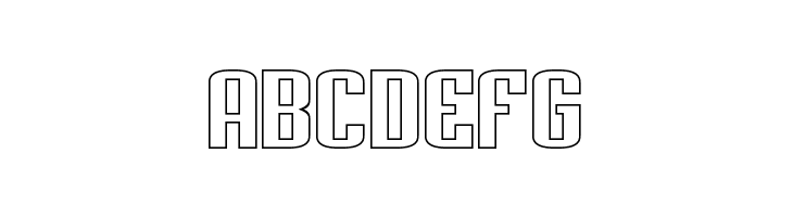 Palisoc Extended Hollow  Free Fonts Download