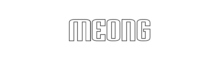 Palisoc Extended Hollow  Free Fonts Download