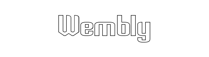 Palisoc Extended Hollow  Free Fonts Download