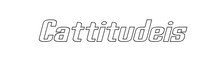 Palisoc Extended Hollow Italic  Free Fonts Download