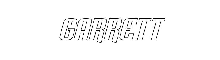 Palisoc Extended Hollow Italic  Free Fonts Download