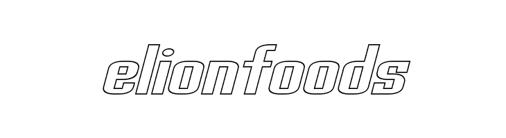 Palisoc Extended Hollow Italic  Free Fonts Download