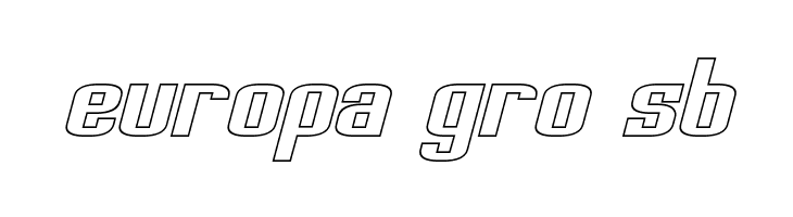 Palisoc Extended Hollow Italic  Free Fonts Download