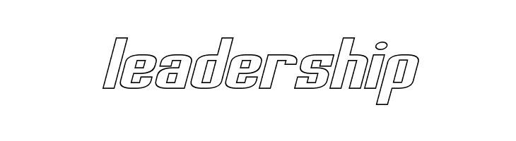 Palisoc Extended Hollow Italic  Free Fonts Download